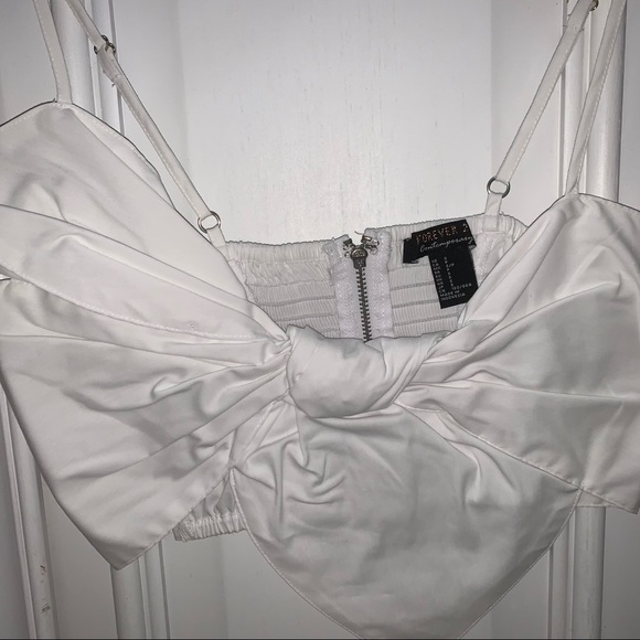 Forever 21 Asymmetrical Bow Crop Cami - Picture 5 of 7